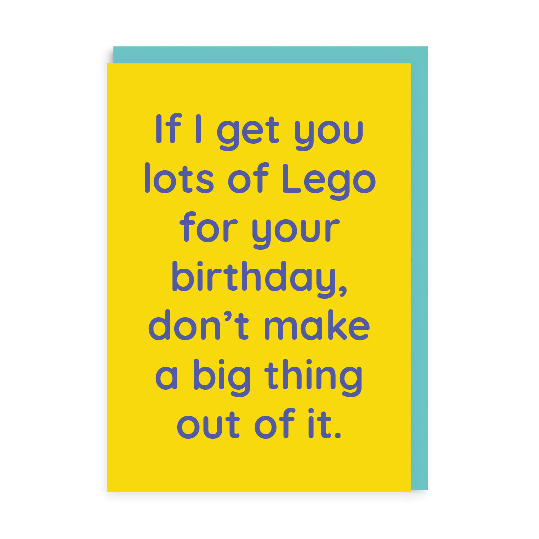 Lots of Lego Joke Greeting Card
