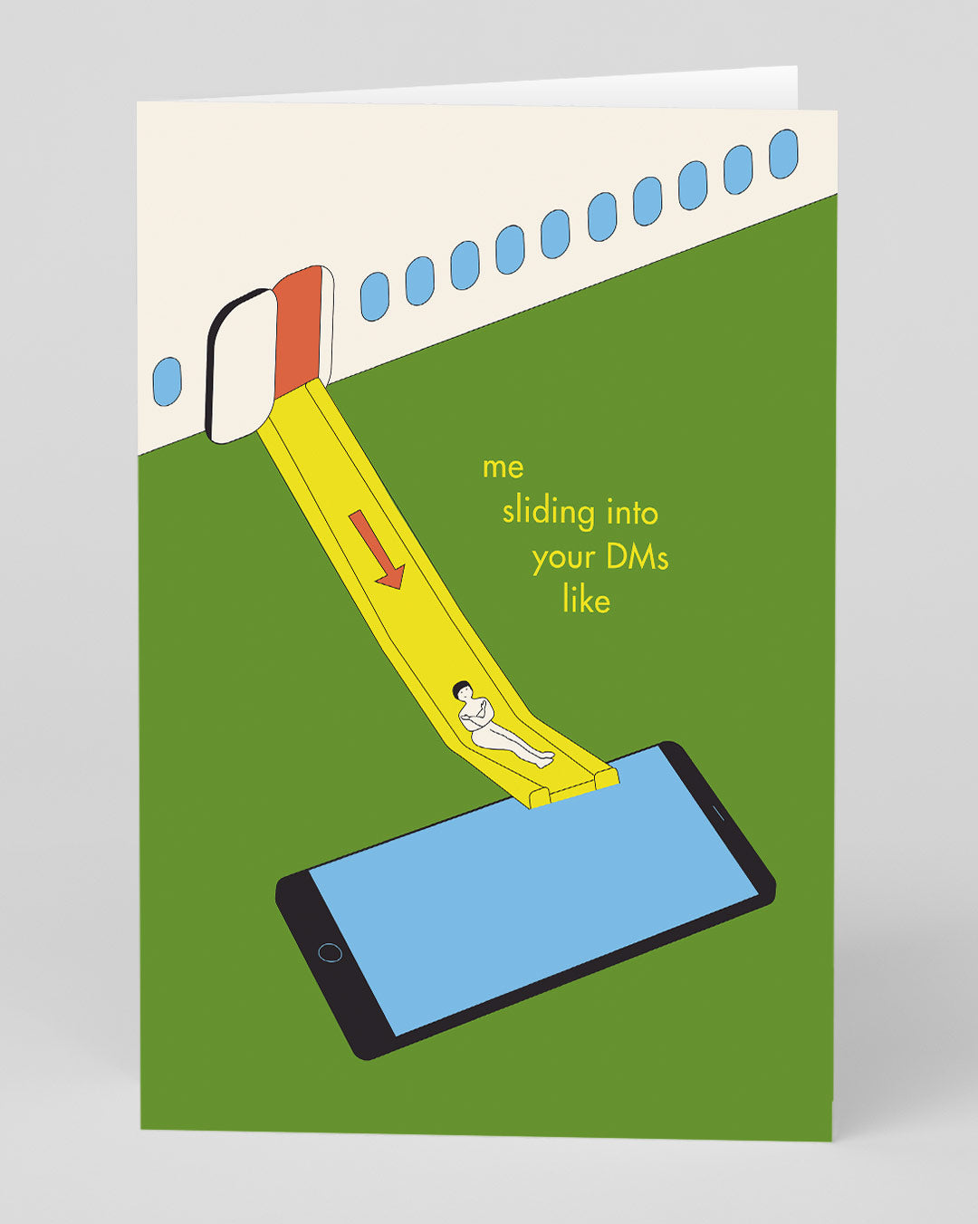 Personalised Sliding Into DMs Greeting Card
