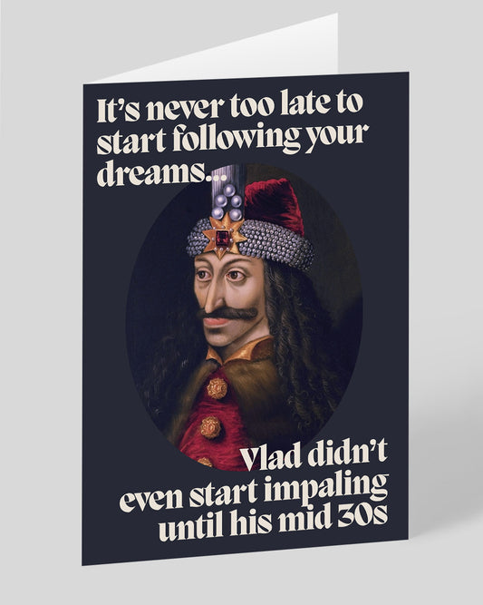 Personalised Vlad The Impaler Greeting Card
