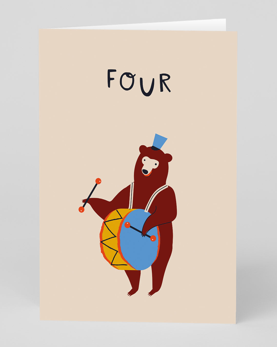 Personalised Circus 4th Birthday Card