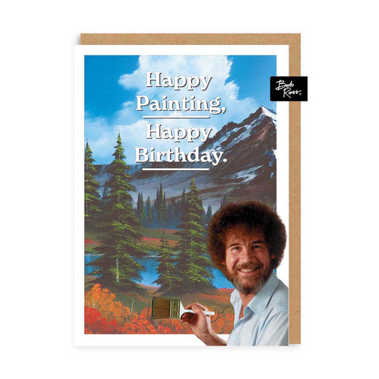Mountain Happy Painting Birthday Card