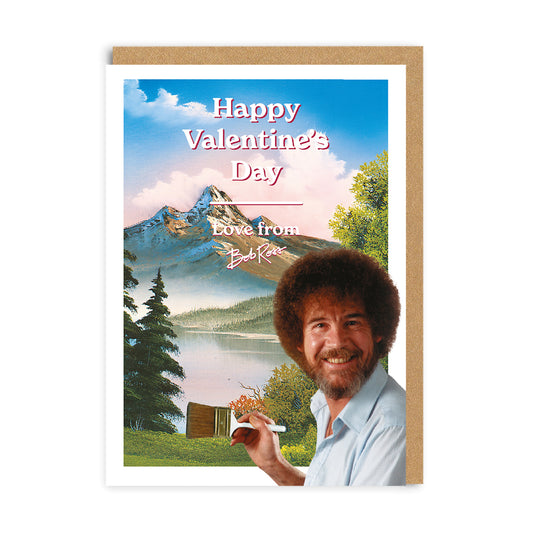 Love From Bob Ross  Valentine's Day Card