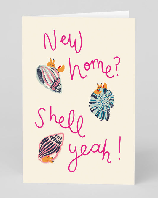 Personalised New Home Shell Yeah Greeting Card