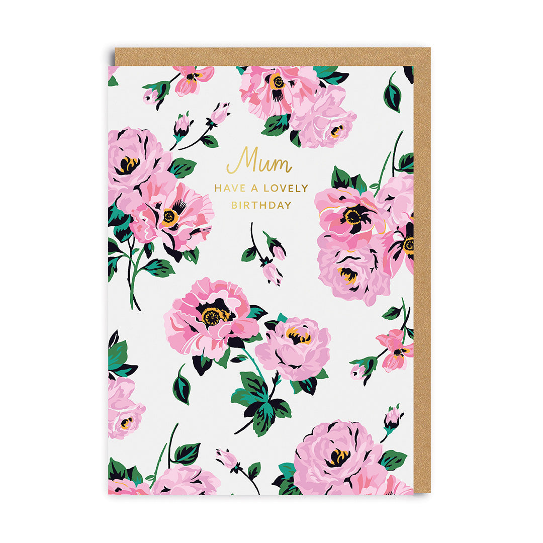 Floral Mum Greeting Card