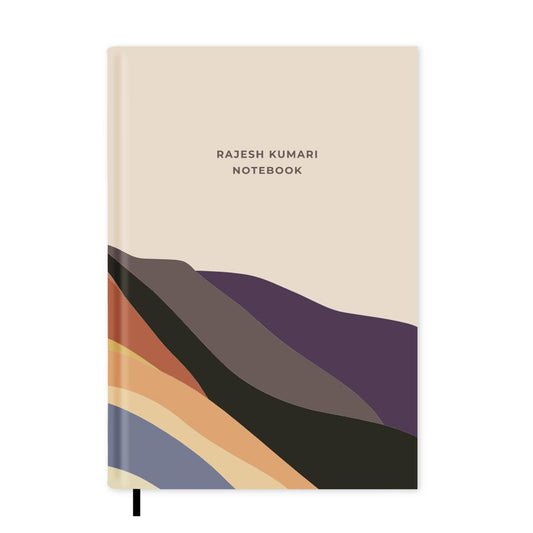 Mountain Range Personalised Notebook A5