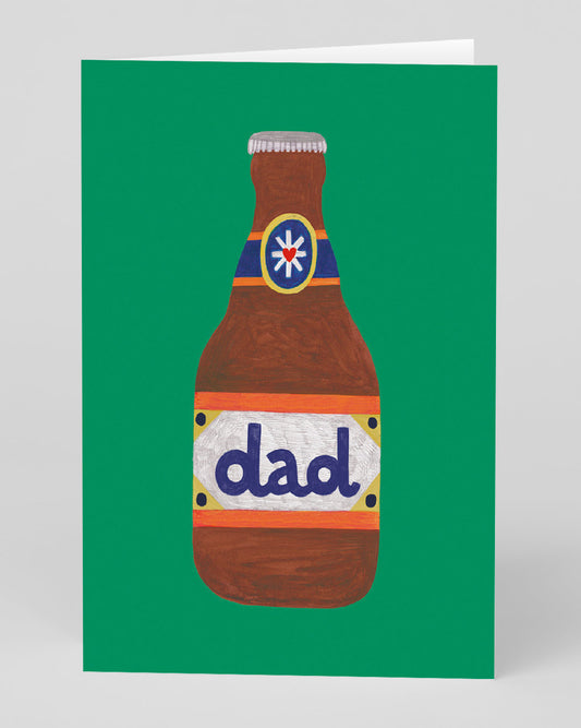 Personalised Beer Bottle Father's Day Card
