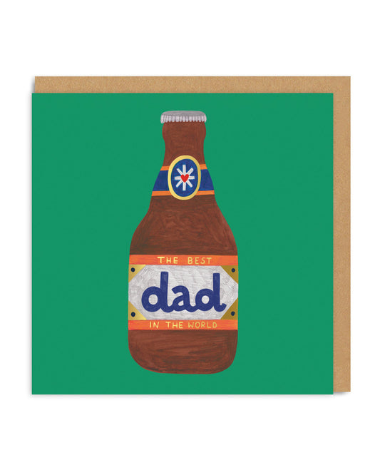 Dad Beer bottle Greeting Card