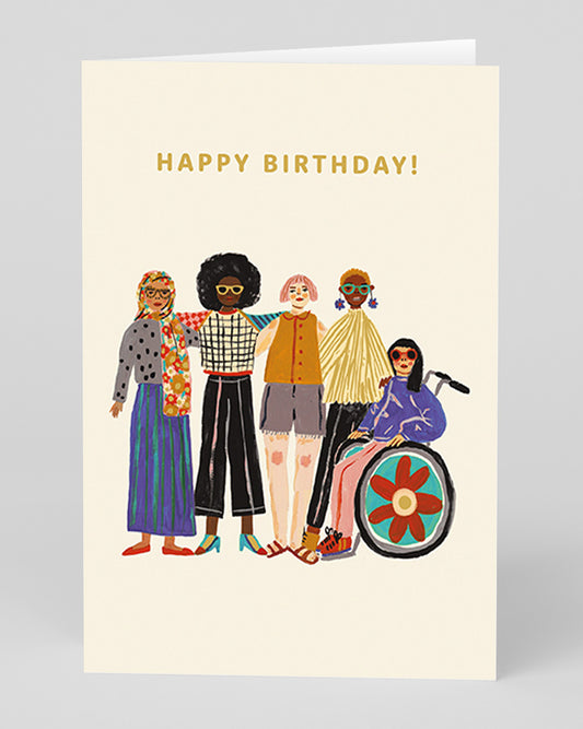 Personalised Friends Group Birthday Card