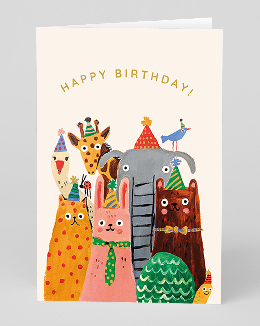 Personalised Animals Group Birthday Card