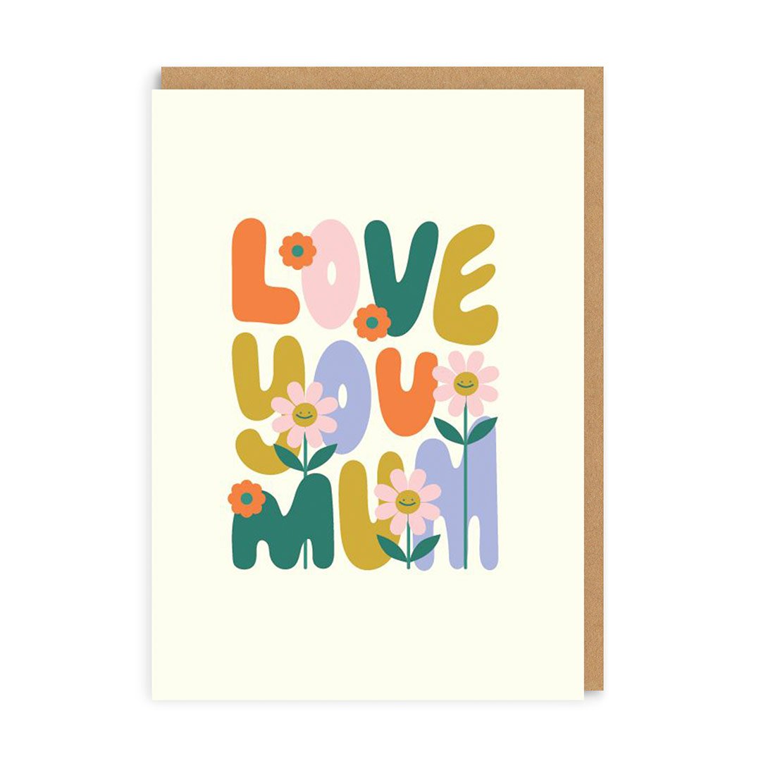 Love You Mum Greeting Card