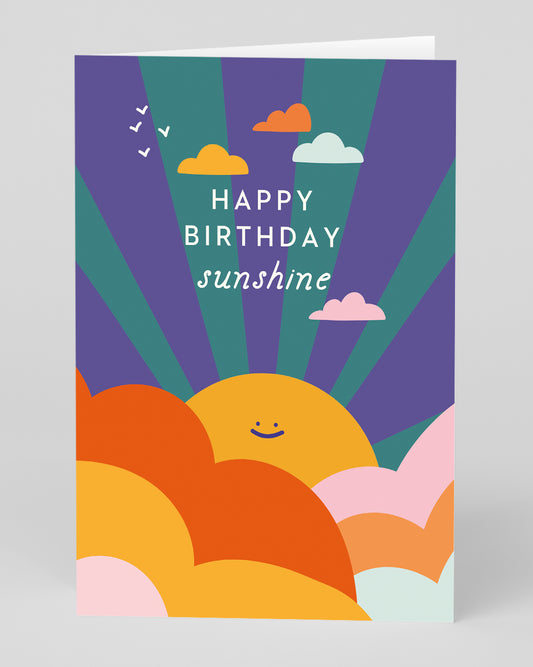 Personalised Happy Birthday Sunshine Birthday Card