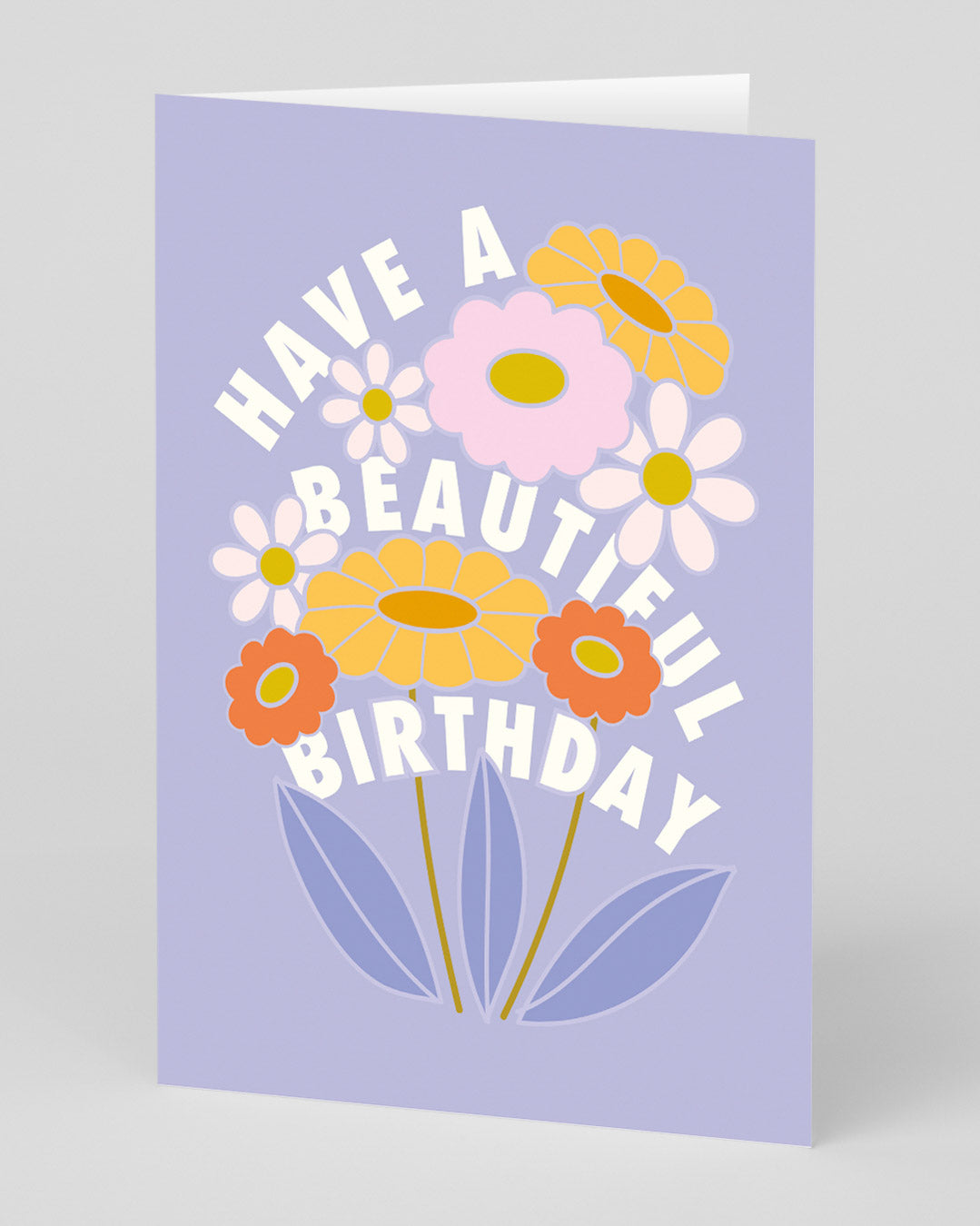 Personalised Flowers Beautiful Birthday Card