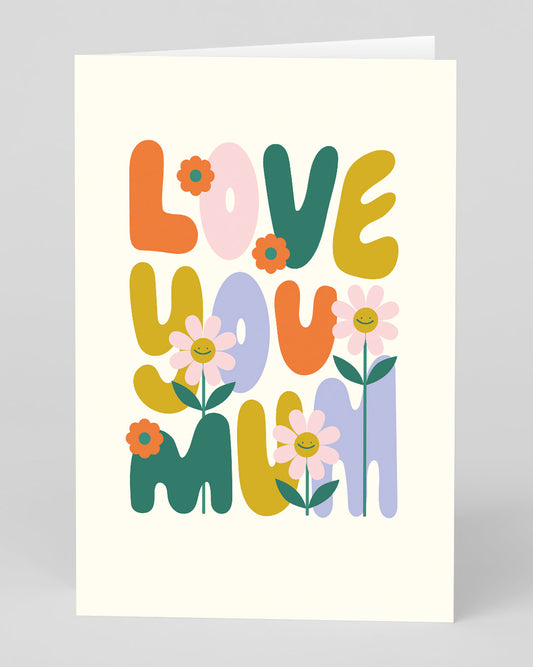 Personalised Love You Mum Greeting Card