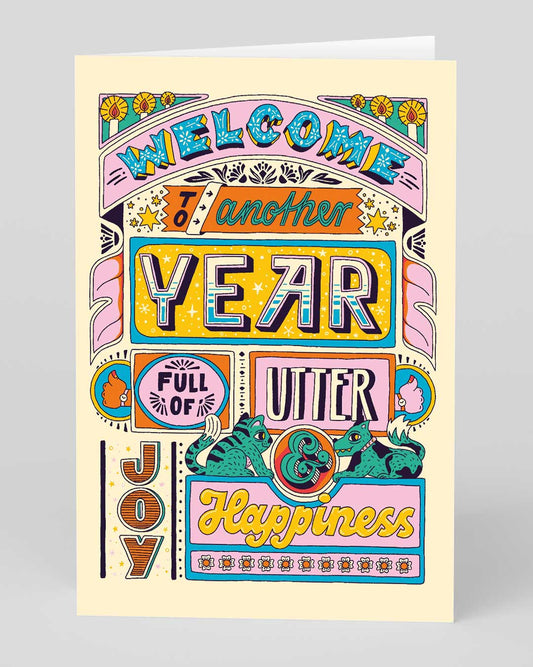 Personalised Another Year full of Happiness Birthday Card