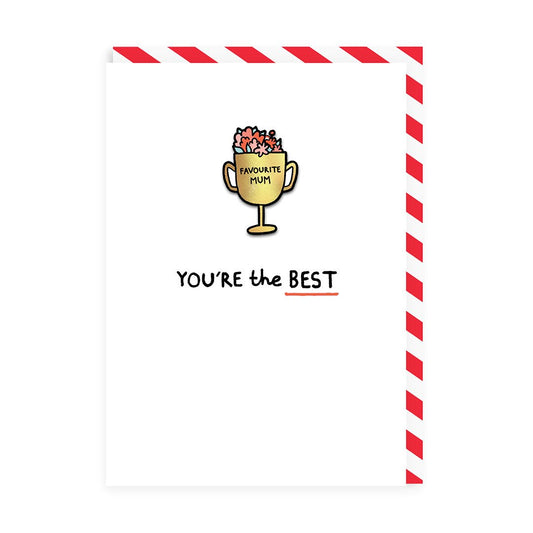 You're The Best Enamel Pin Greeting Card