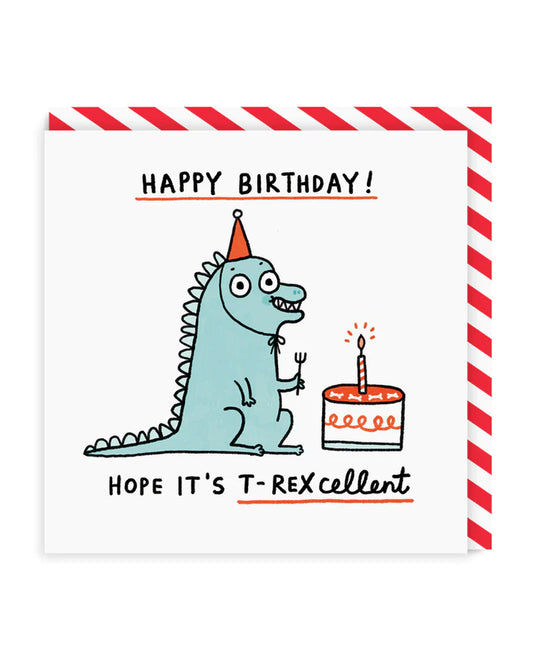 T-Rexcellent Birthday Card
