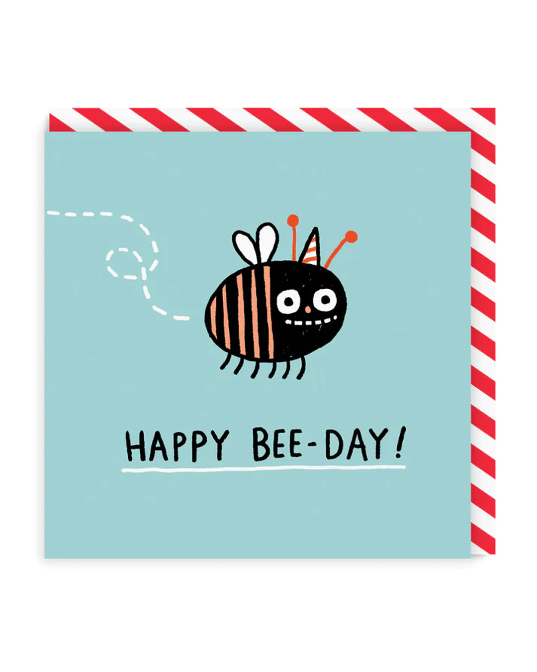Happy Bee Day Square Birthday Greeting Card