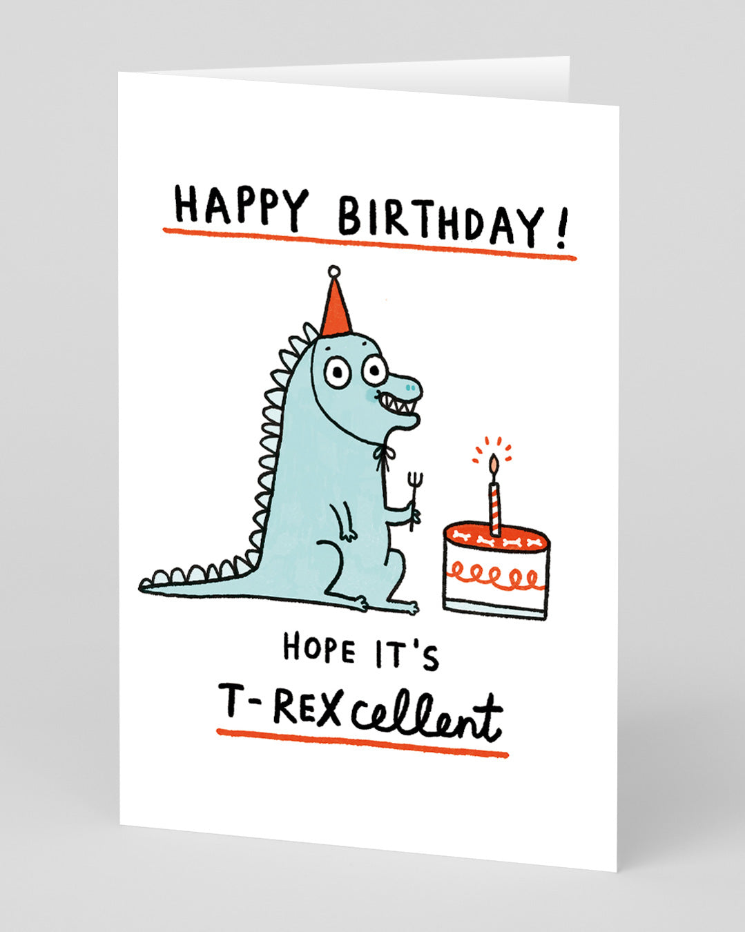 Personalised T-Rexcellent Birthday Card