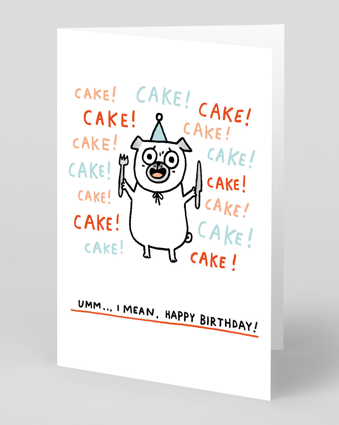 Personalised Cake! Cake! Cake! Birthday Card