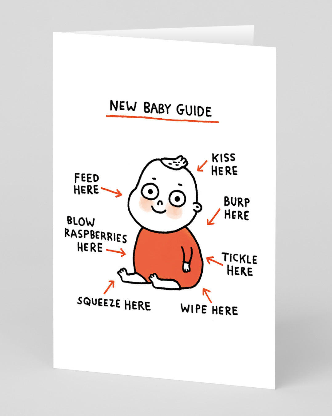 Personalised New Baby Guide Greeting Card