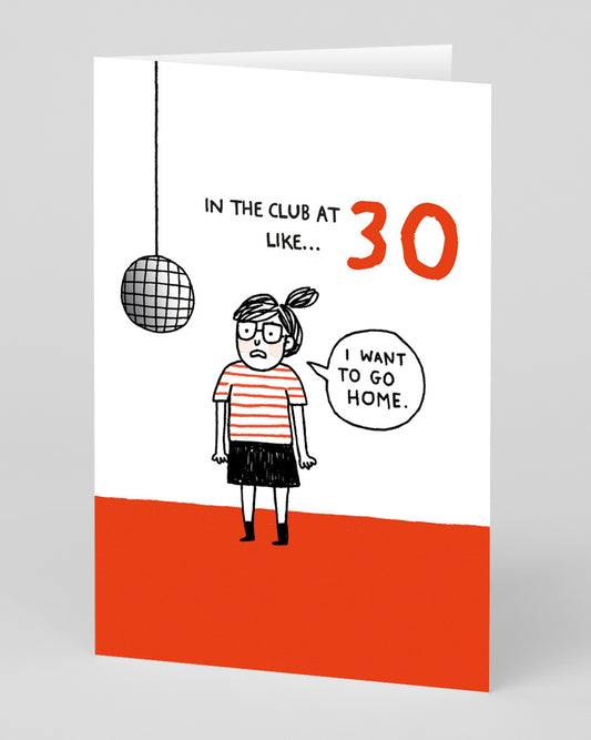 Personalised In The Club 30th Birthday Card