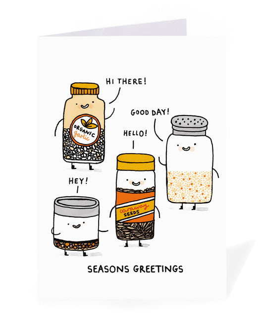 Personalised Seasons Greetings Christmas Card
