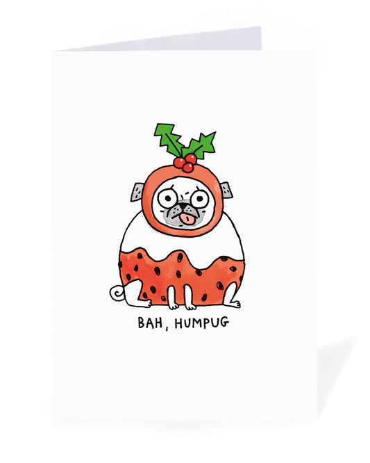 Personalised Bah Humpug Christmas Card