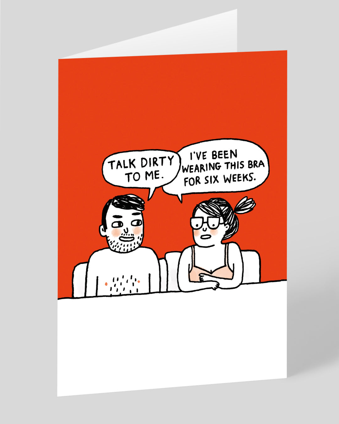 Personalised Talk Dirty To Me Greeting Card