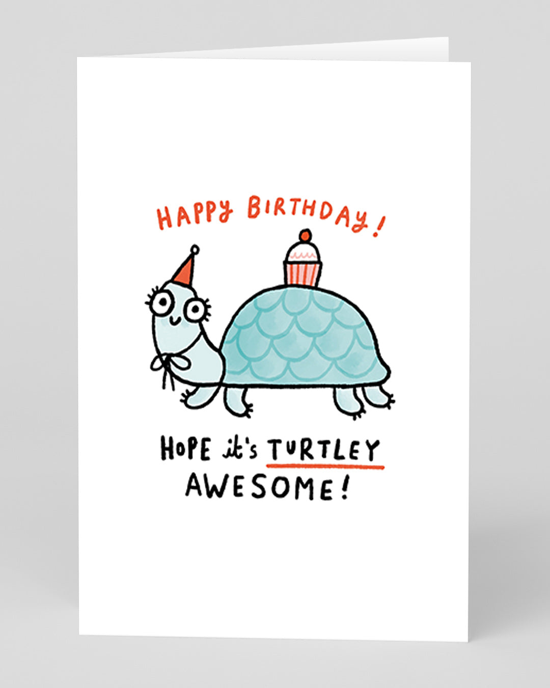 Personalised Turtley Awesome Birthday Greeting Card