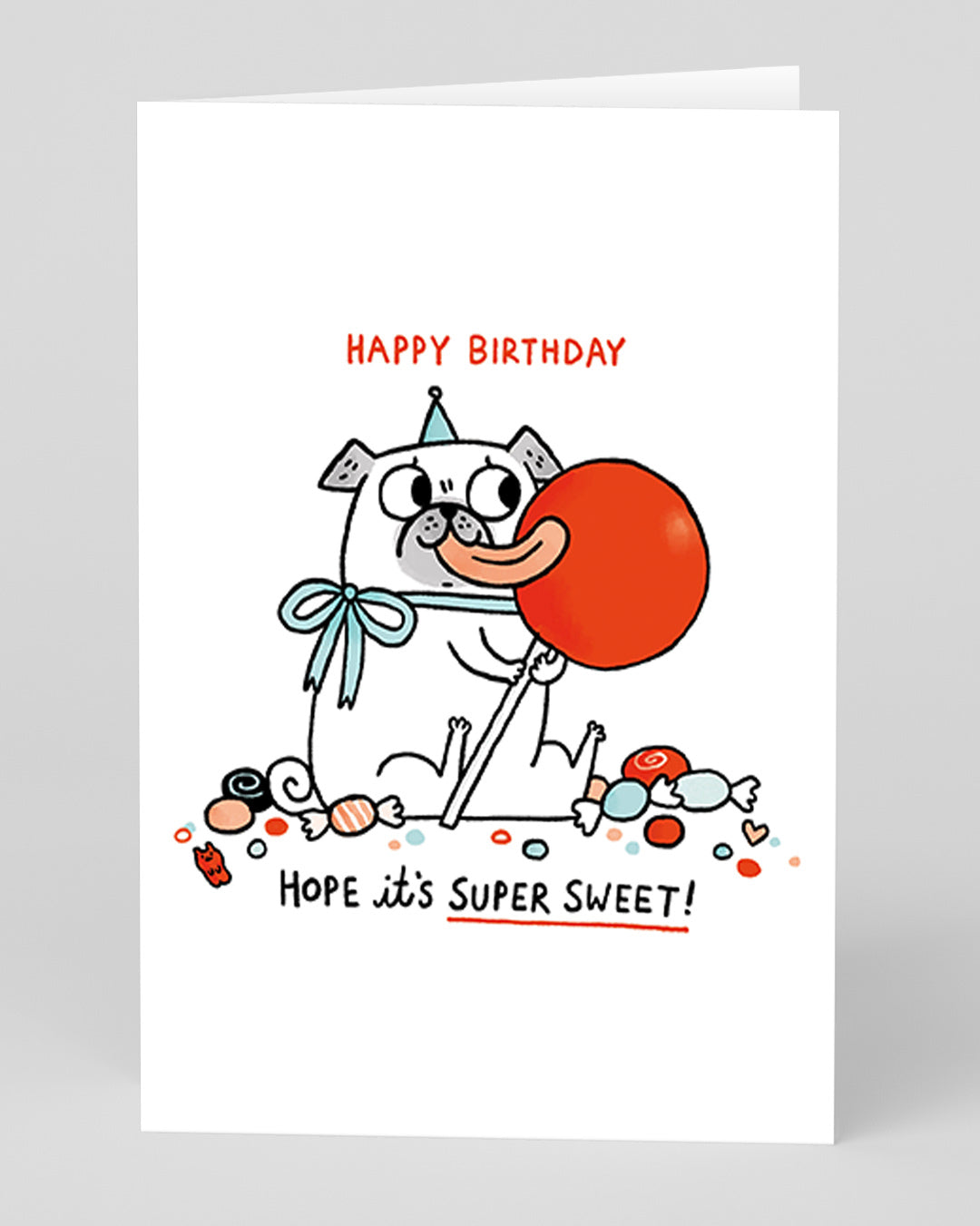 Personalised Hope It's Super Sweet Birthday Greeting Card