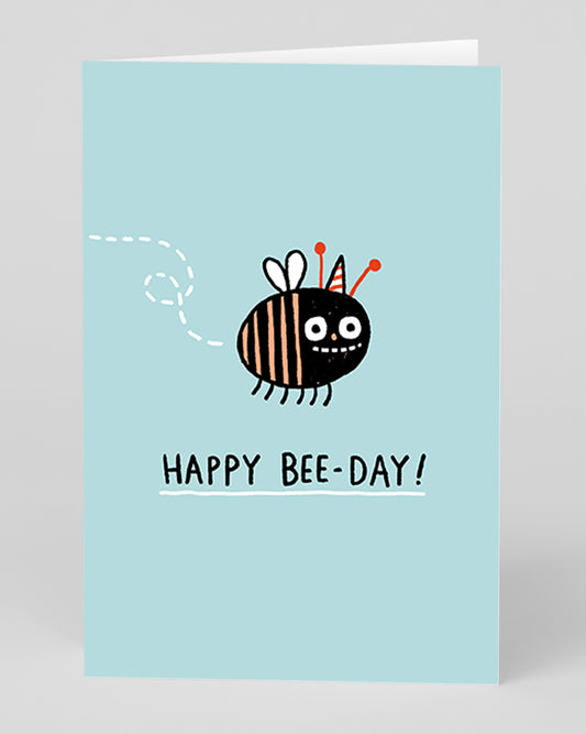 Personalised Happy Bee Day Birthday Card