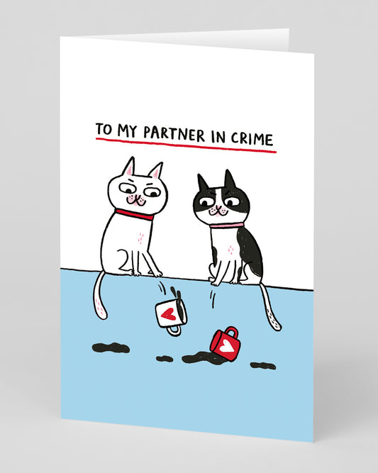 Personalised Gemma Correll Partner in Crime Greeting Card