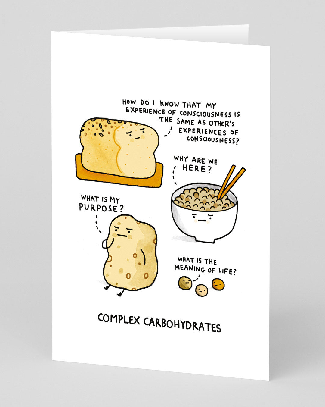 Personalised Complex Carbohydrates Greeting Card