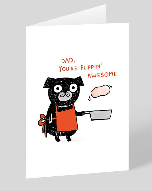Personalised Flippin' Awesome Father's Day Card