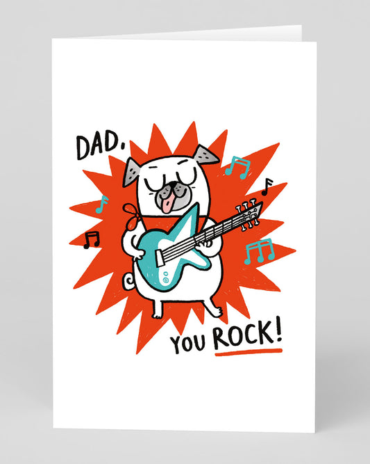 Personalised Dad You Rock Father's Day Card