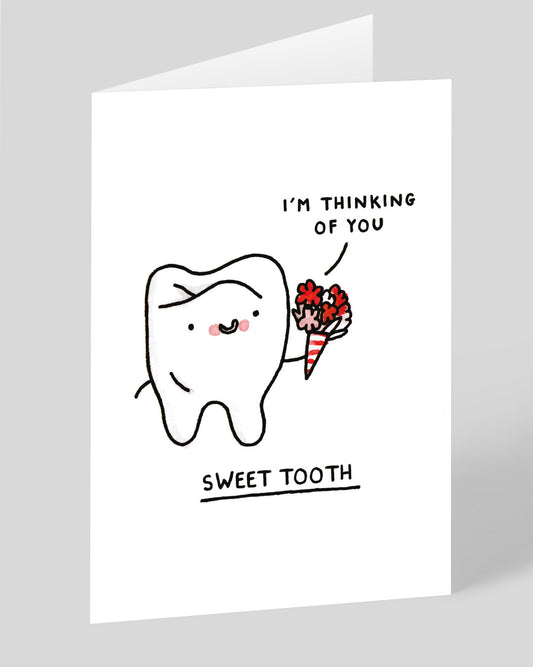 Personalised Sweet Tooth Thinking Of You Card
