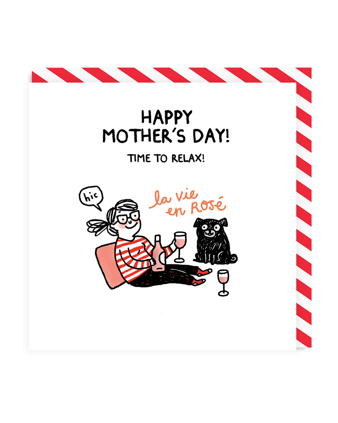 Mother's Day Time to Relax Square Greeting Card