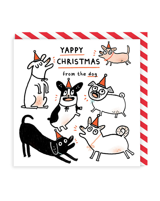 Yappy Christmas From The Dog Christmas Card