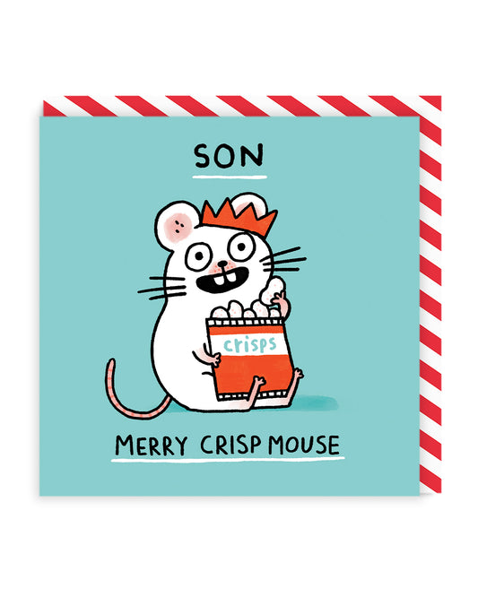 Son Merry Crispmouse Christmas Card