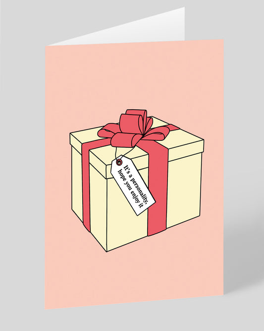 Personalised It's A Personality Greeting Card