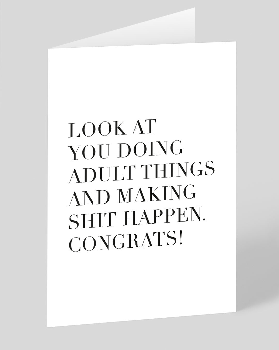 Making Shit Happen Congratulations Card