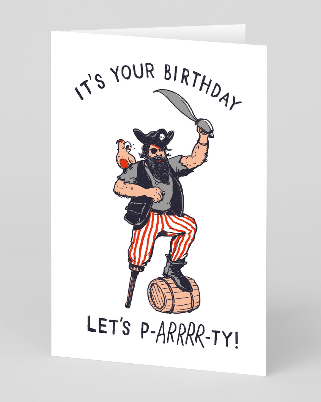 Let's P-arrrr-ty Pirate Birthday Card