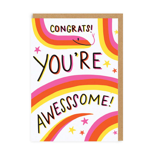 Congrats You're Awesssome Greeting Card