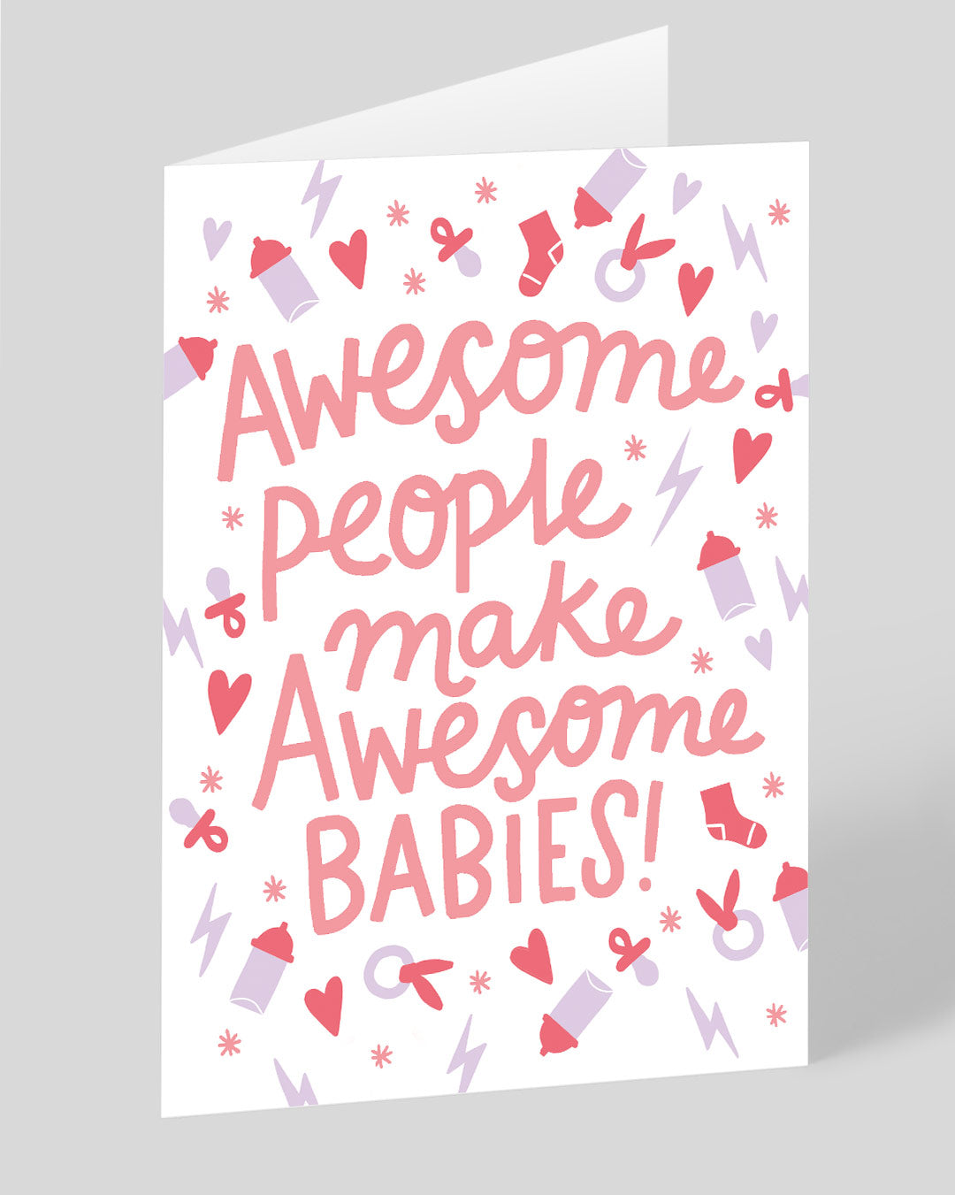 Personalised Awesome Babies Greeting Card