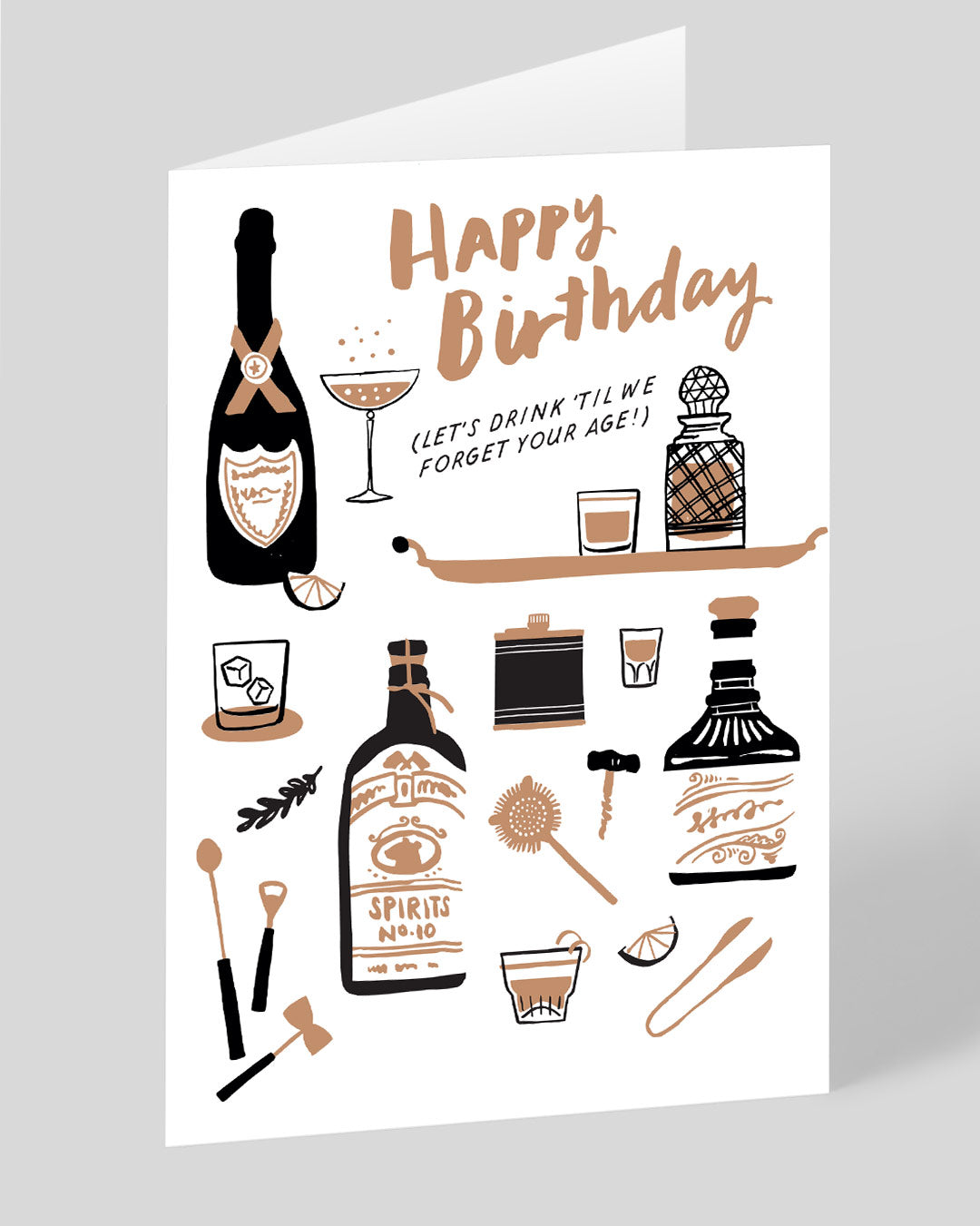 Personalised Drink To Forget Birthday Card