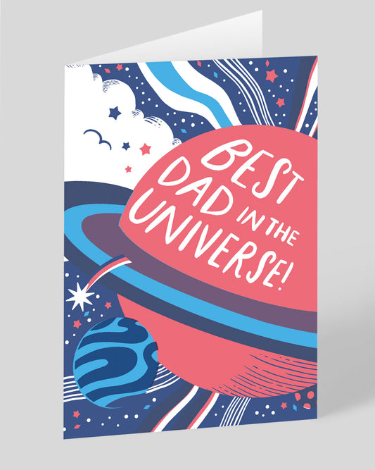 Personalised Best Dad Universe Father's Day Card