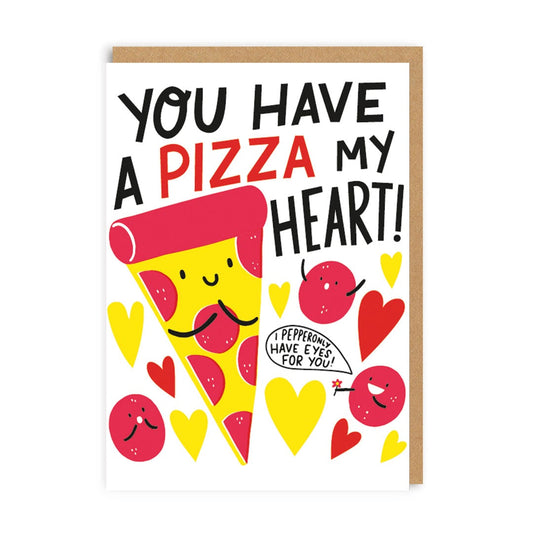 Pizza My Heart Greeting Card