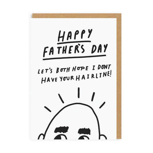 Father's Day Hairline Greeting Card