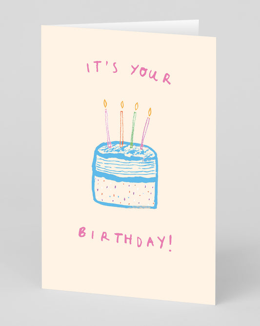 Personalised It's Your Birthday Cake Greeting Card