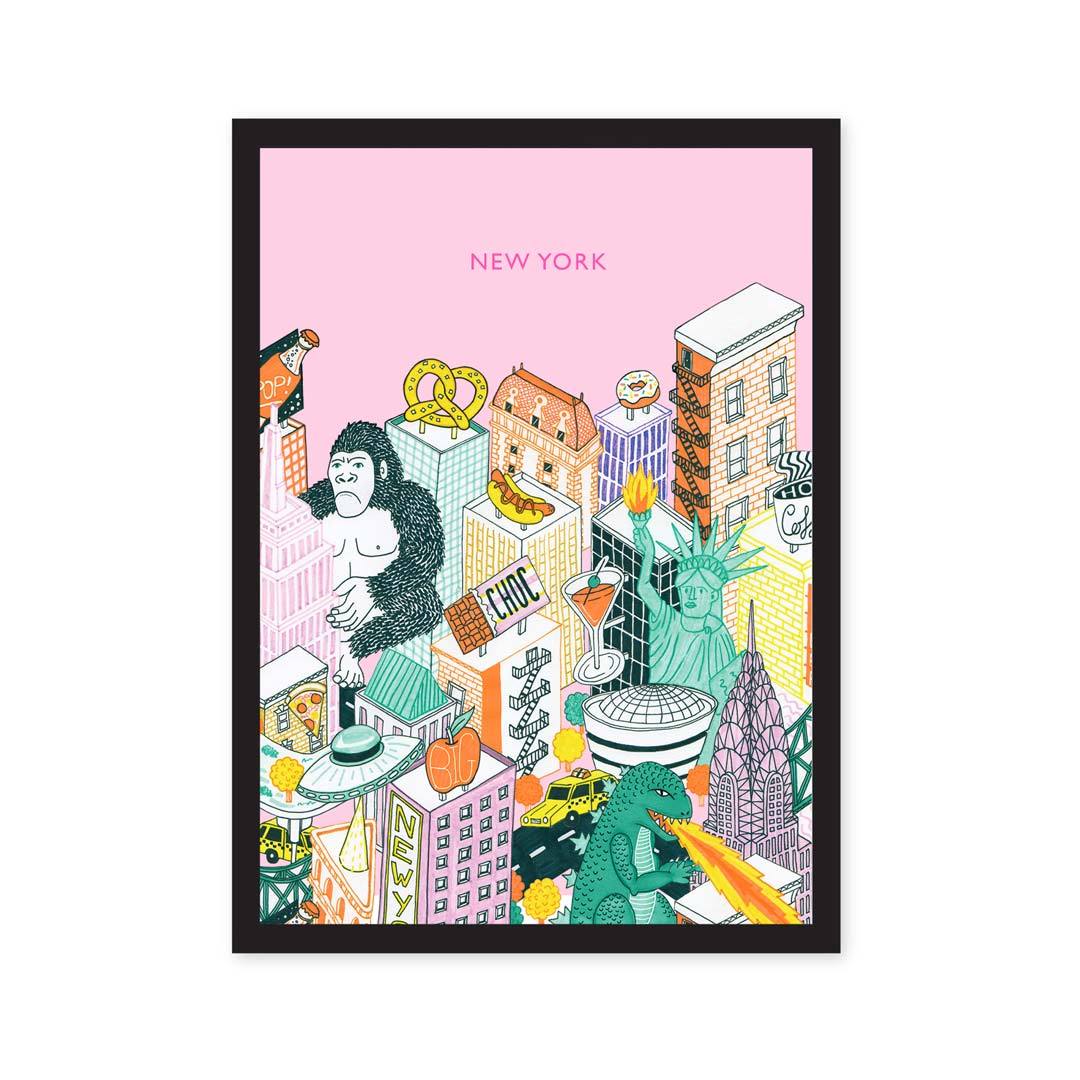 New York Art Print A5